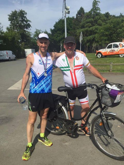 Christophe et son accompagnateur